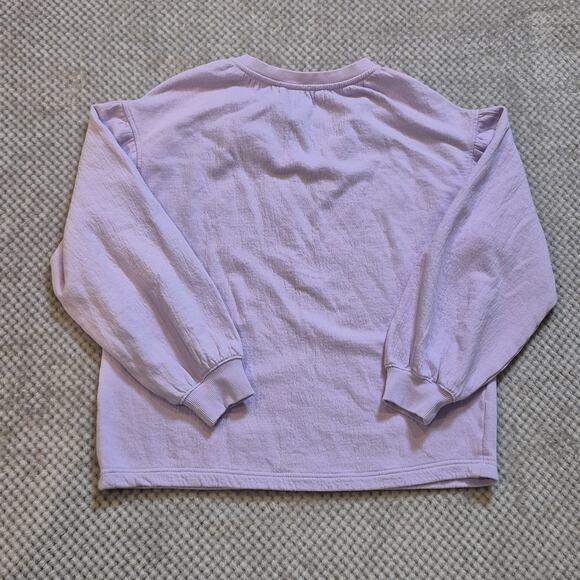 Aerie Easy Street Sweatshirt XS Oversized Long Sleeve VNeck Pullover Purple NWOT - Picture 3 of 10